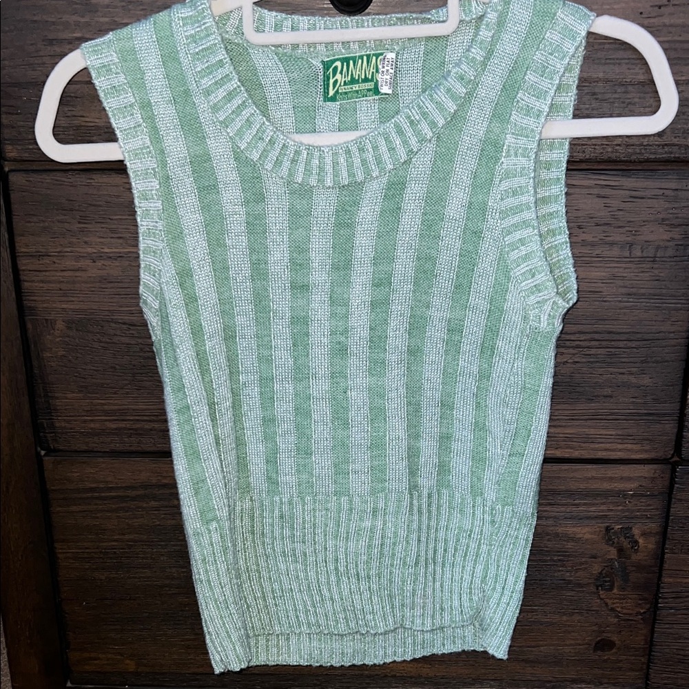 Anna Green Striped Women's Tank Top